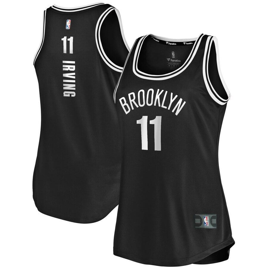 KI Basketball Shoe Irving Brooklyn Nets Women's Fast Break Tank Jersey Black – Icon Edition
