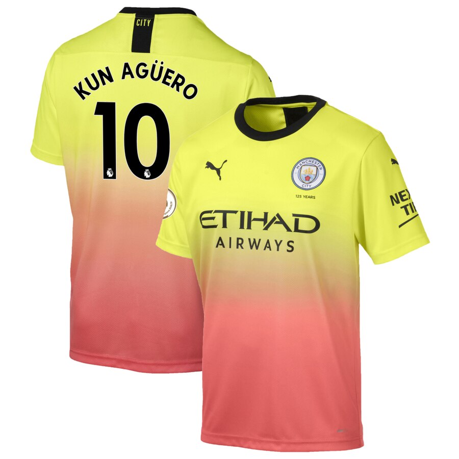 Sergio Agüero Puma 2019/20 Third Replica Player Jersey – Yellow