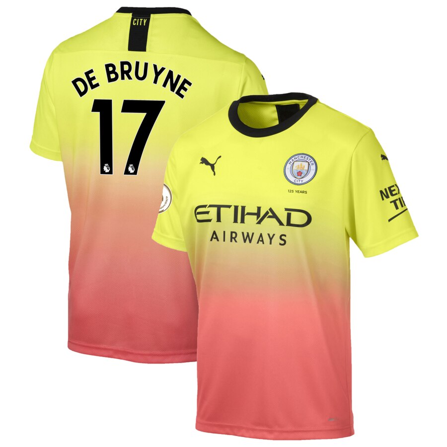 Kevin De Bruyne Puma 2019/20 Third Replica Player Jersey – Yellow
