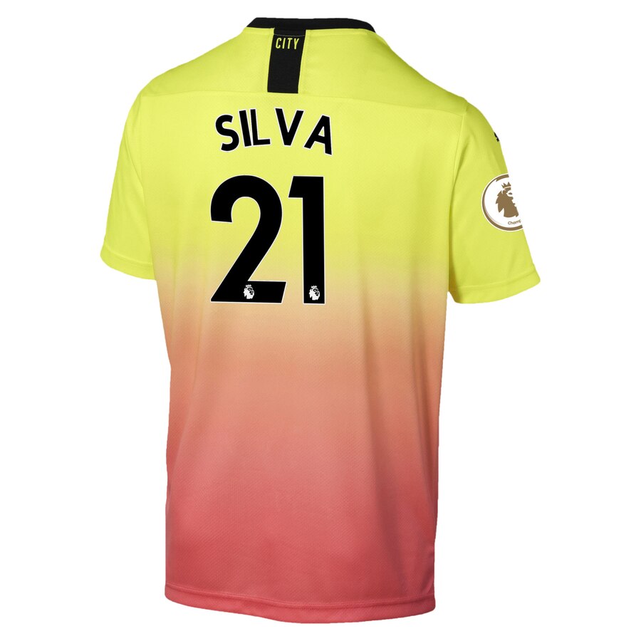 David Silva Puma 2019/20 Third Replica Player Jersey – Yellow