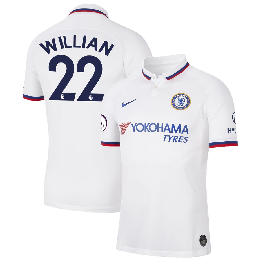 Willian Borges da Silva 2019/20 Away Replica Breathe Stadium Player Jersey – White