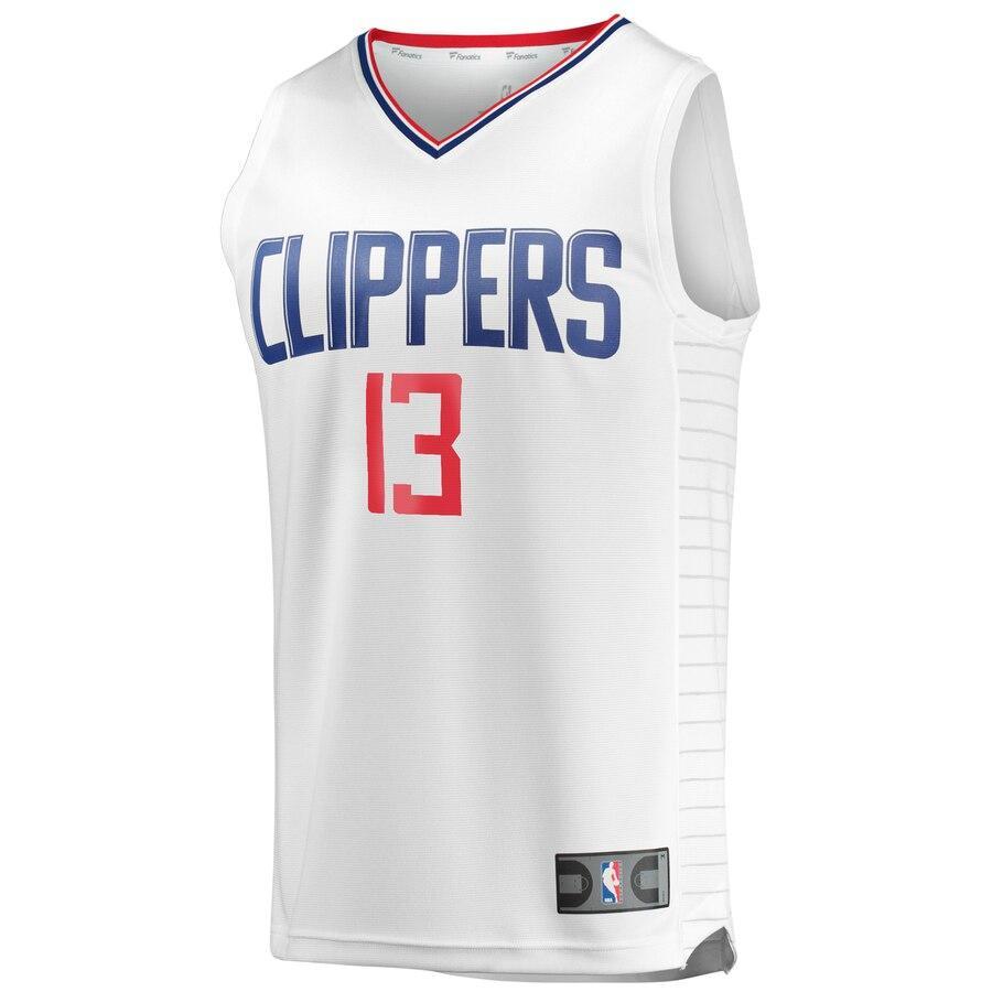 Paul George LA Clippers Fast Break Replica Jersey White – Association Edition