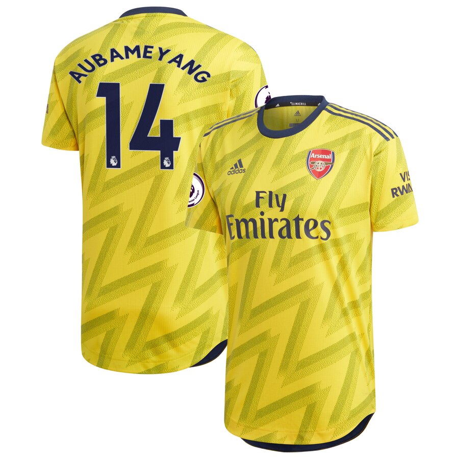 Aubameyang 2019/20 Away Authentic Player Jersey – Yellow