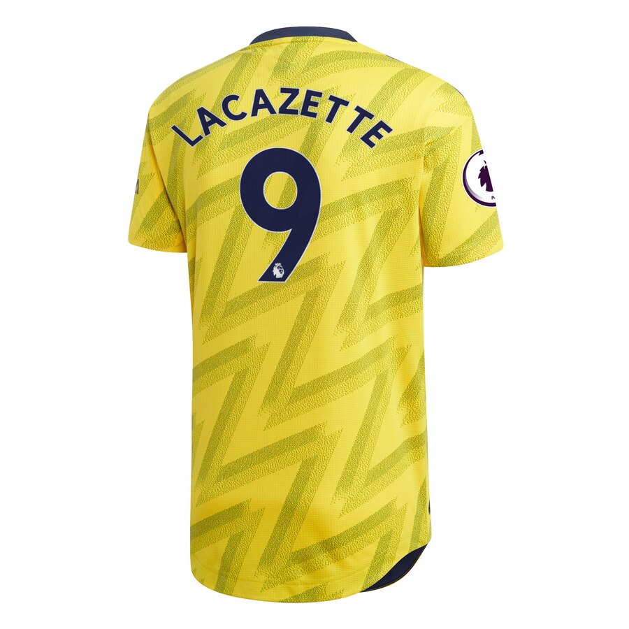 Lacazette 2019/20 Away Authentic Player Jersey – Yellow