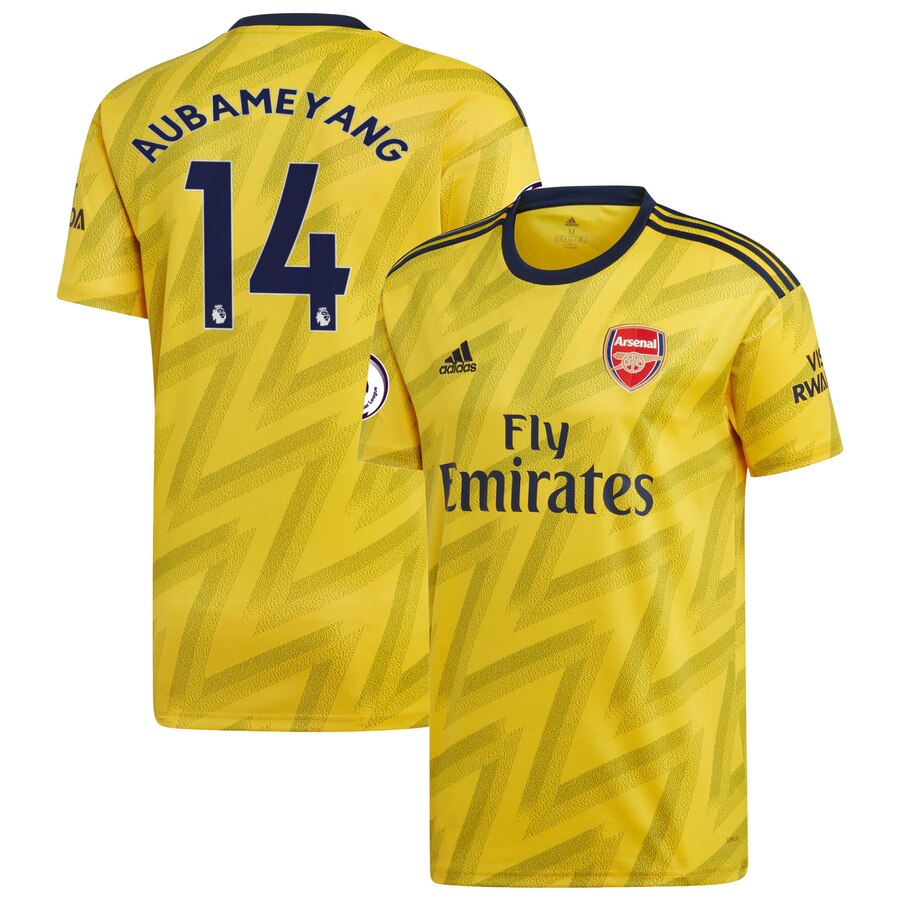 Aubameyang 2019/20 Away Replica Player Jersey – Yellow