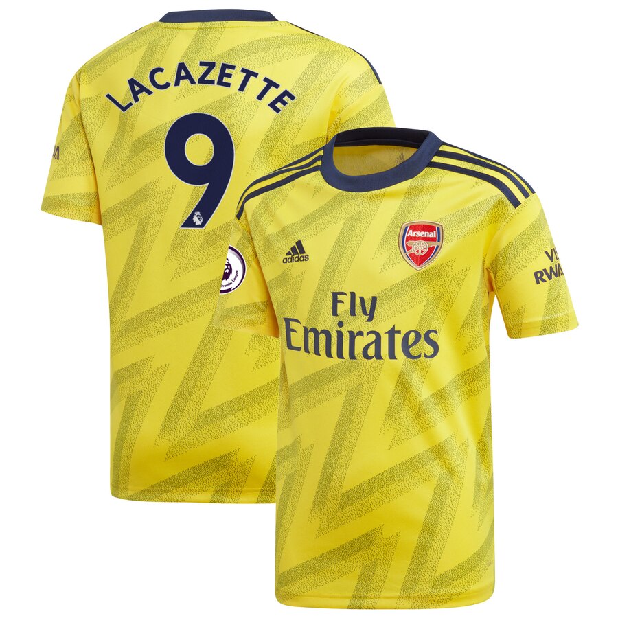 Lacazette Youth 2019/20 Away Replica Player Jersey – Yellow