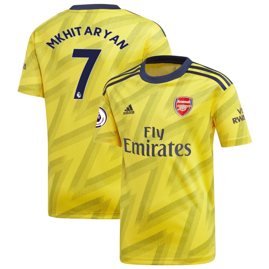 Mkhitaryan Youth 2019/20 Away Replica Player Jersey – Yellow