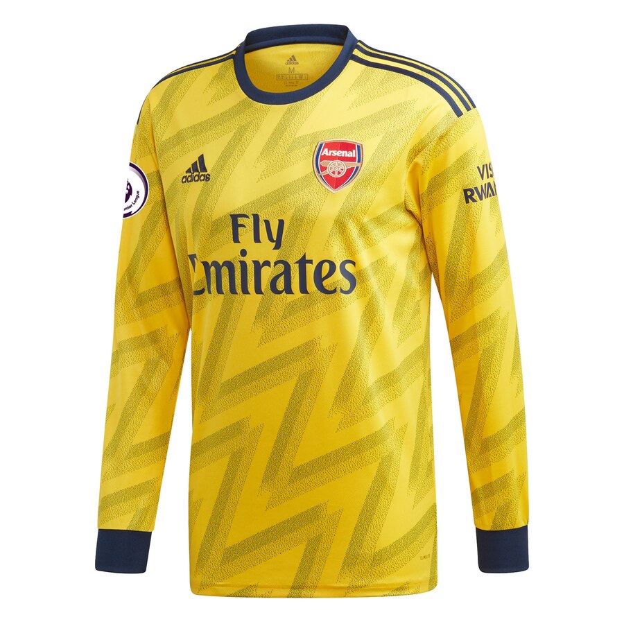 Lacazette 2019/20 Away Replica Player Long Sleeve Jersey – Yellow