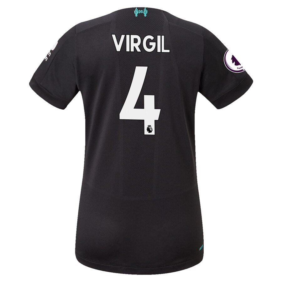Virgil Van Dijk New Balance Women's 2019/20 Third Replica Player Jersey - Black