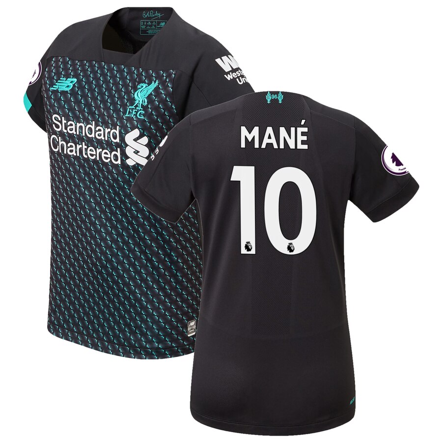 Sadio Mané New Balance Women's 2019/20 Third Replica Player Jersey - Black
