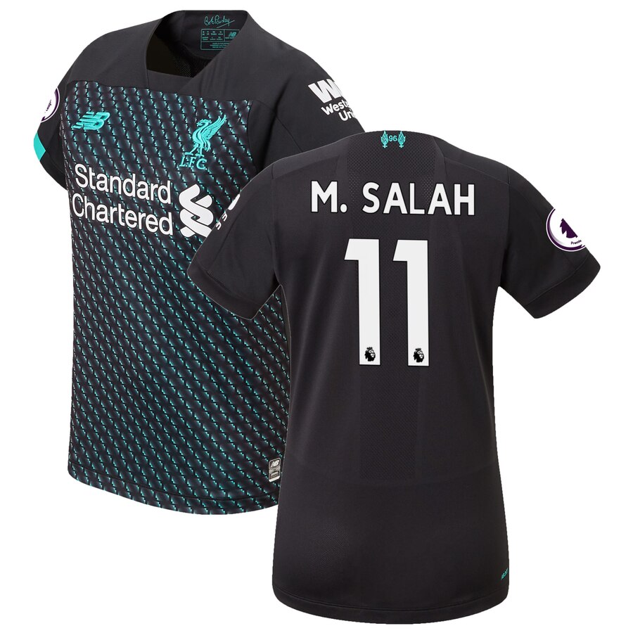 Mohamed Salah New Balance Women's 2019/20 Third Replica Player Jersey - Black