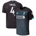 Virgil Van Dijk New Balance Youth 2019/20 Third Replica Player Jersey - Black