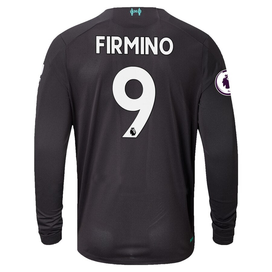 Roberto Firmino New Balance 2019/20 Third Replica Long Sleeve Player Jersey - Black