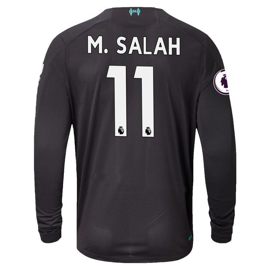 Mohamed Salah New Balance 2019/20 Third Replica Long Sleeve Player Jersey - Black
