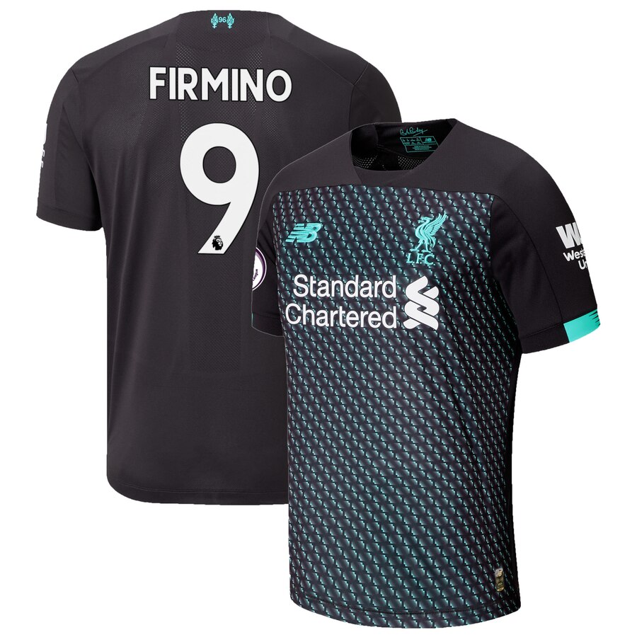 Roberto Firmino New Balance 2019/20 Third Authentic Player Jersey - Black