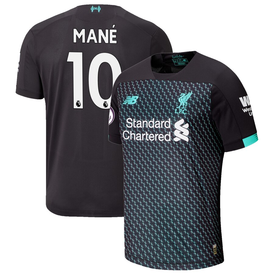 Sadio Mané New Balance 2019/20 Third Authentic Player Jersey - Black