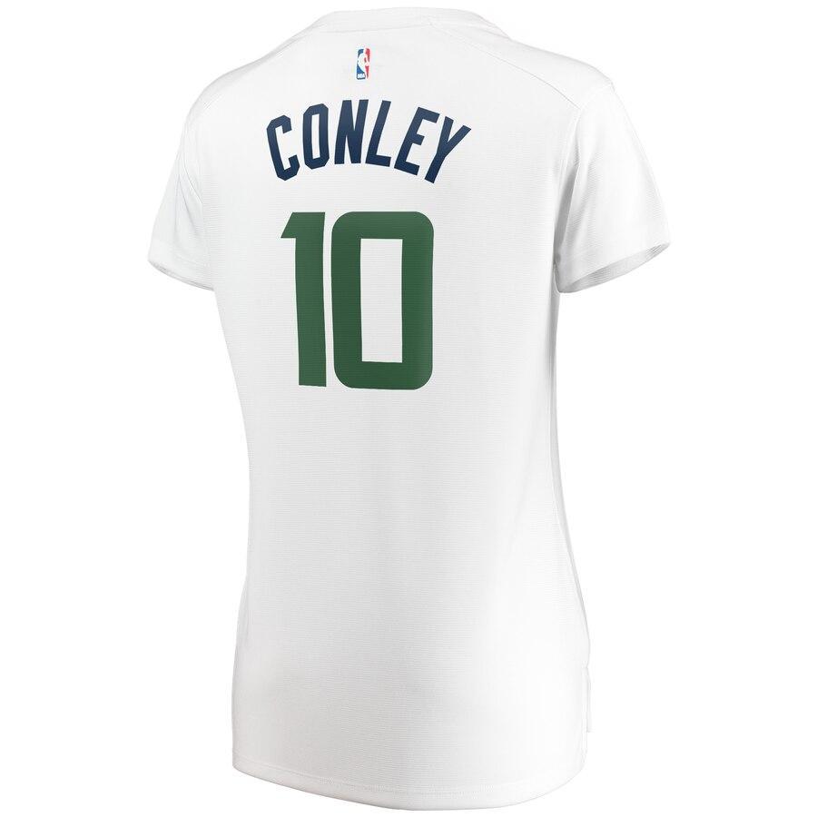White Mike Conley Utah Jazz Women's Fast Break Replica Jersey – Association Edition
