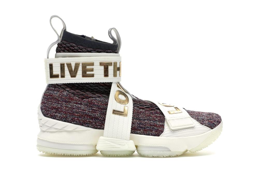 LBJ Basketball Shoe 15 Lifestyle KITH Stained Glass