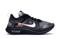Zoom Running Shoe Off-White Black Silver