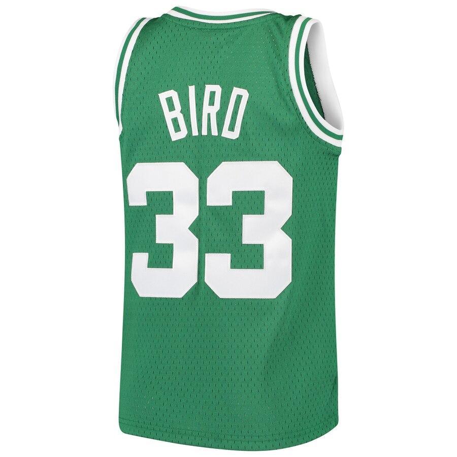 Larry Bird Boston Celtics Youth Hardwood Classics Swingman Throwback Jersey – Kelly Green