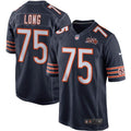 Men's Chicago Bears Kyle Long Navy 100th Season Game Jersey