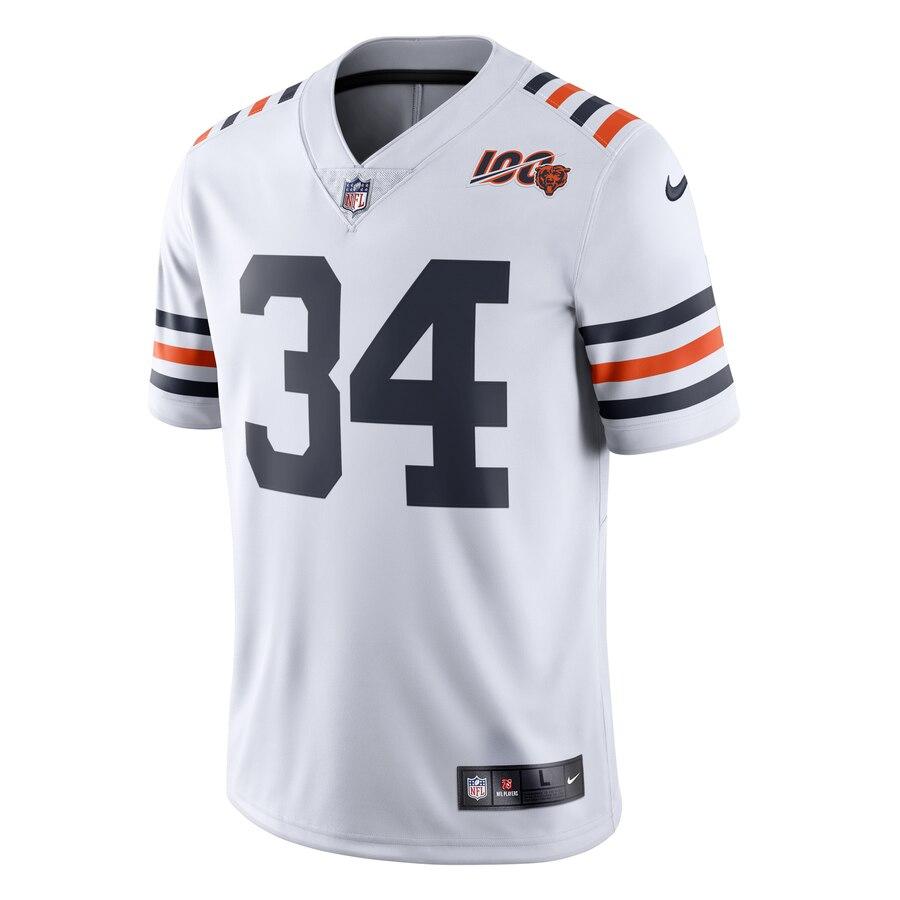 Men's Chicago Bears Walter Payton White 2019 100th Season Alternate Classic Retired Player Limited Jersey