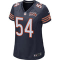 Women's Chicago Bears Brian Urlacher Navy 100th Season Retired Game Jersey