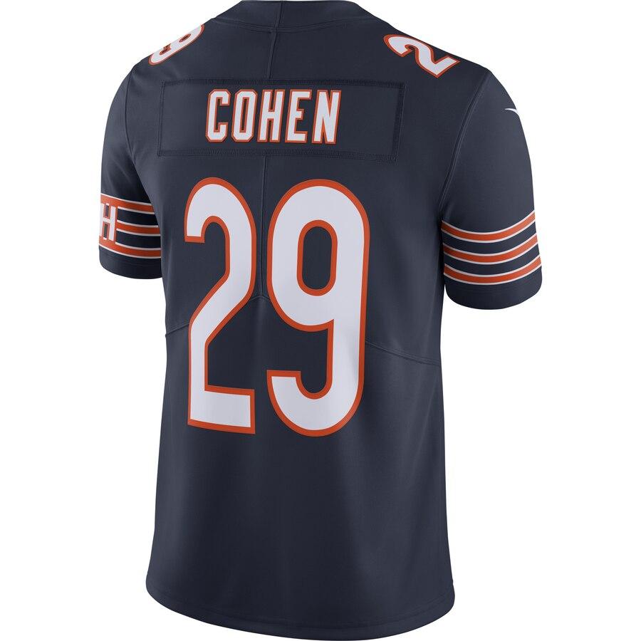 Men's Chicago Bears Tarik Cohen Navy NFL 100th Season Limited Jersey