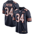 Men's Chicago Bears Walter Payton Navy 100th Season Retired Game Jersey