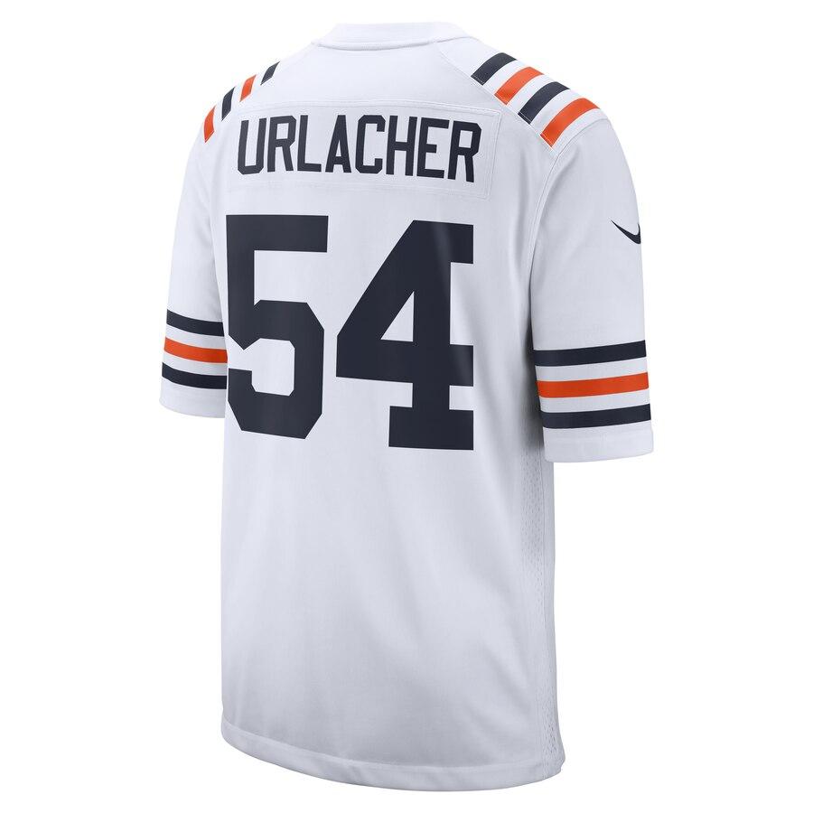 Men's Chicago Bears Brian Urlacher White 2019 100th Season Alternate Classic Retired Player Game Jersey