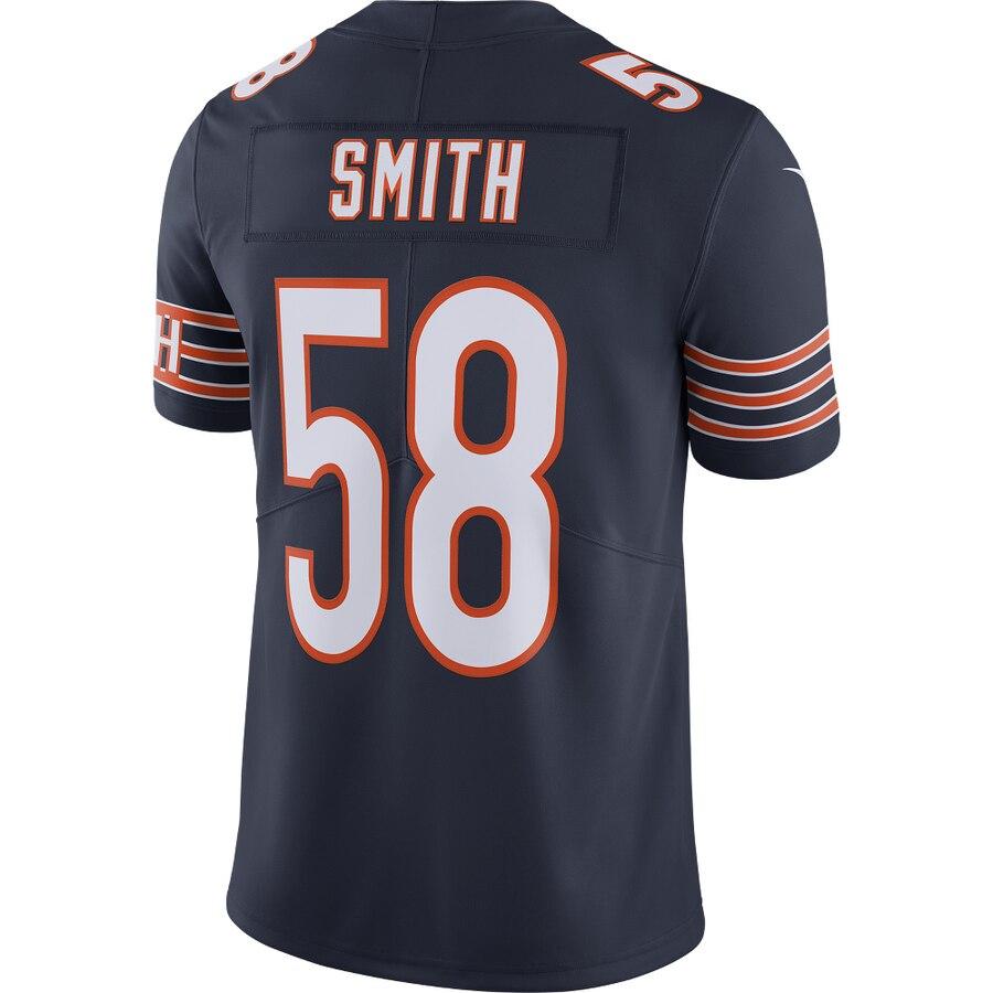 Men's Chicago Bears Roquan Smith Navy NFL 100th Season Limited Jersey