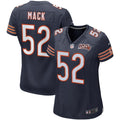 Women's Chicago Bears Khalil Mack Navy 100th Season Game Jersey