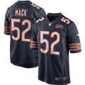 Men's Chicago Bears Khalil Mack Navy 100th Season Game Jersey