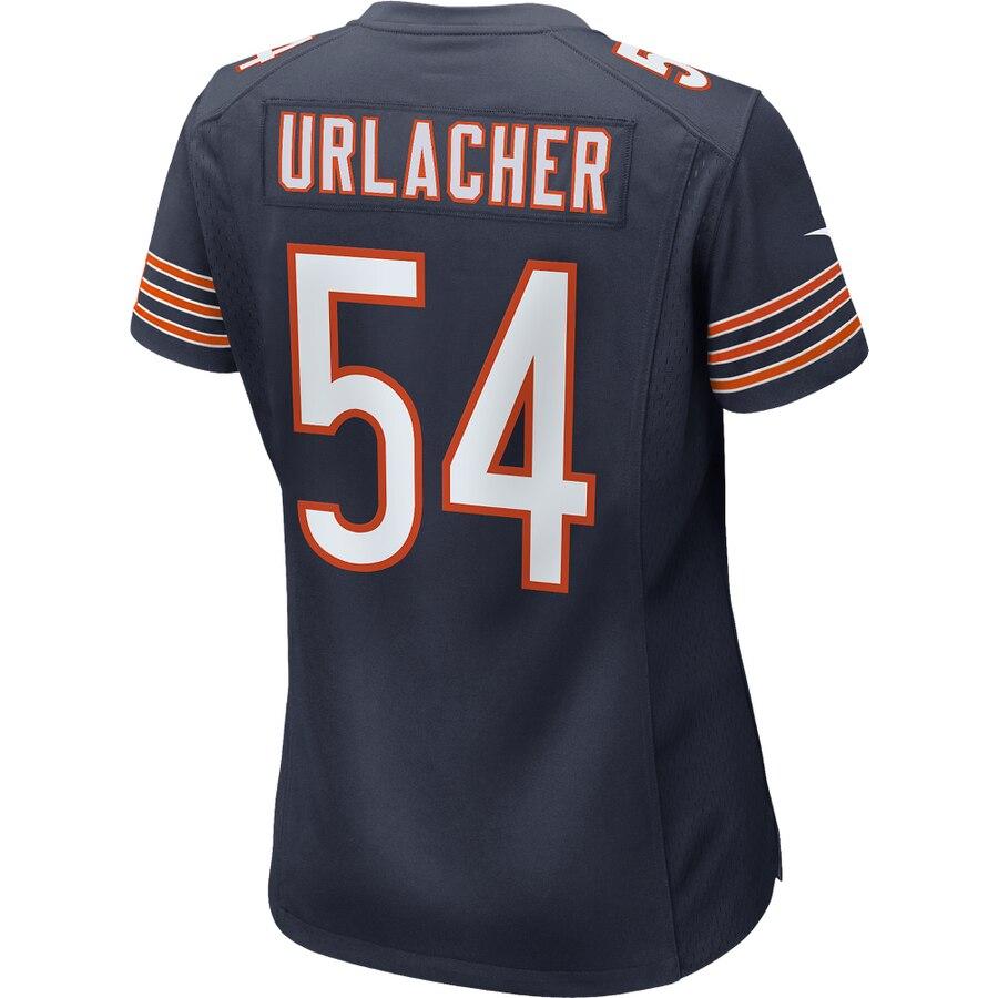 Women's Chicago Bears Brian Urlacher Navy 100th Season Retired Game Jersey