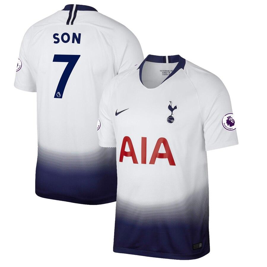 Son Heung-min #7 2018/2019 Replica Home Jersey – White