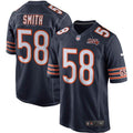 Men's Chicago Bears Roquan Smith Navy 100th Season Game Jersey
