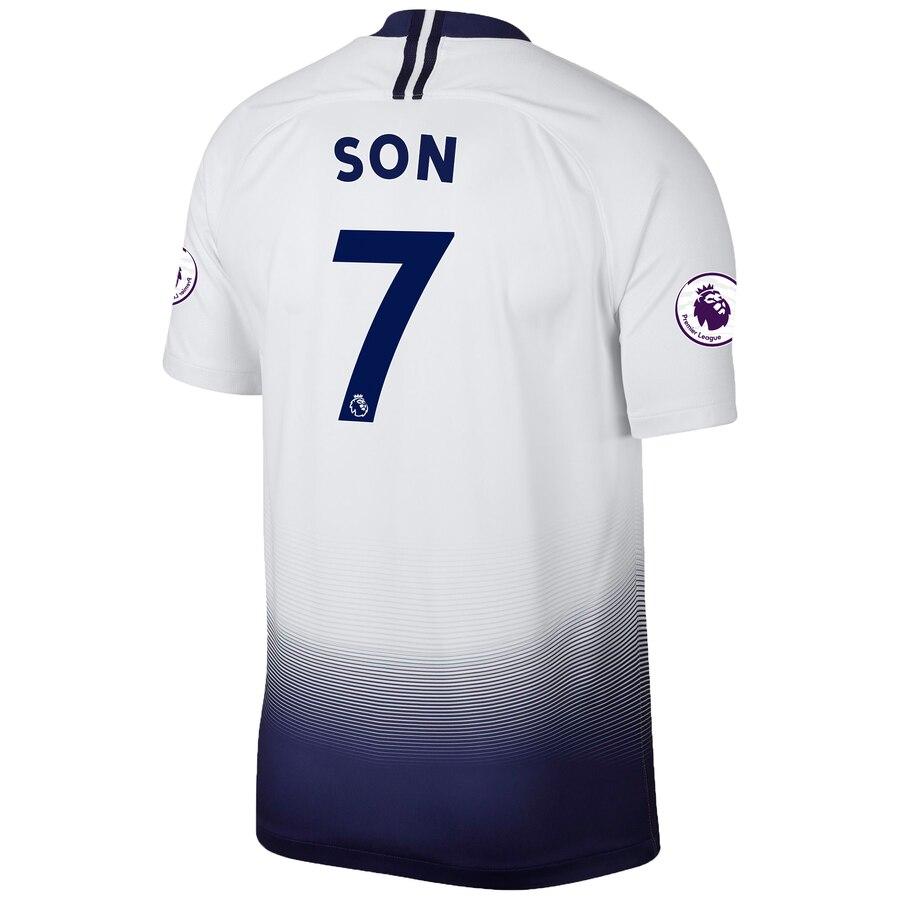 Son Heung-min #7 2018/2019 Replica Home Jersey – White