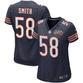Women's Chicago Bears Roquan Smith Navy 100th Season Game Jersey
