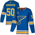 Binnington St. Louis Blues Blue 2019 Stanley Cup Champions Alternate Authentic Player Jersey