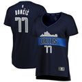Luka Doncic Dallas Mavericks Women's Fast Break Replica Jersey - Statement Edition – Navy